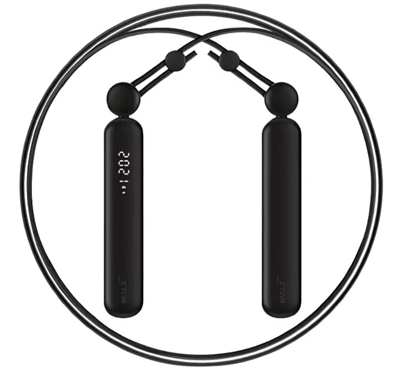 Умная скакалка WOLONOW Intelligent Rope Skippin, Чёрная. Фото 1