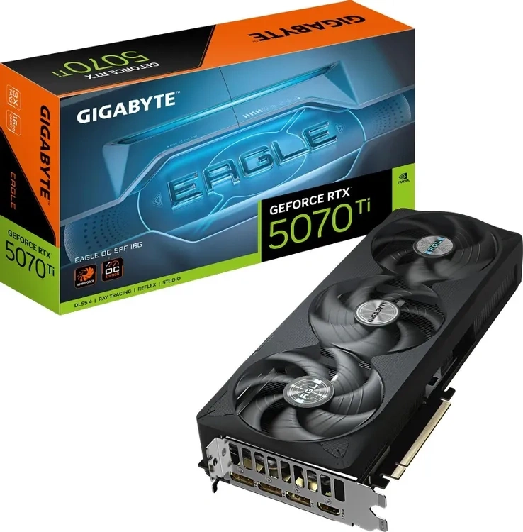Видеокарта Gigabyte GeForce RTX 5070 Ti EAGLE OC SFF 16GB (GV-N507TEAGLE OC-16GD). Фото 6