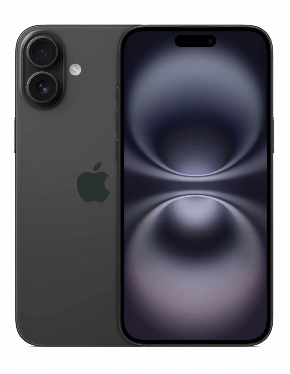 Смартфон Apple iPhone 16 128Гб Чёрный (eSIM+SIM) (Без RuStore). Фото 1