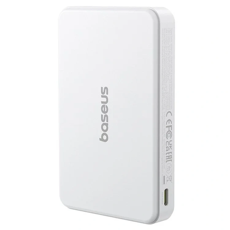 Внешний аккумулятор Baseus Airpow II Qi2 Magnetic Power Bank 10000mAh 22.5W, White (P10080000123-00). Фото 2