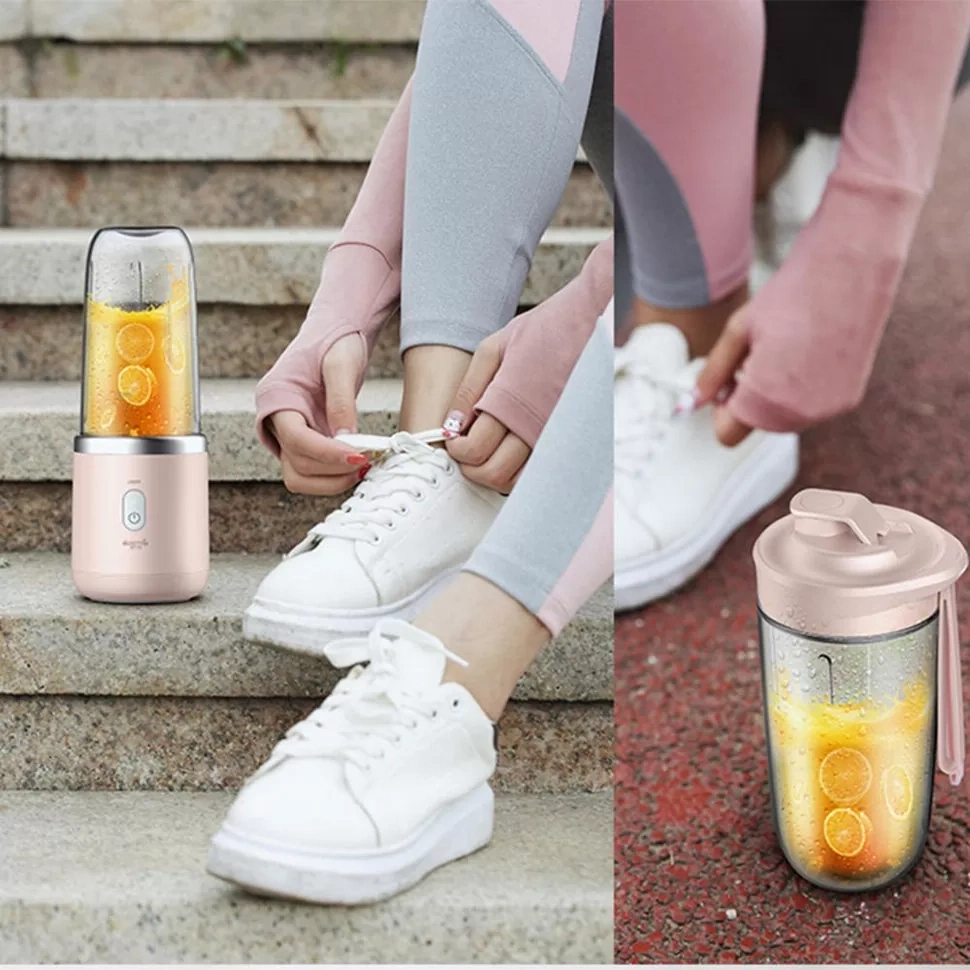 Блендер Deerma Mini Juice, Pink (DEM-NU05). Фото 6