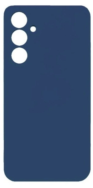 Накладка Silicone Case Logo для Samsung Galaxy A35 5G, Тёмно-синяя. Фото 1