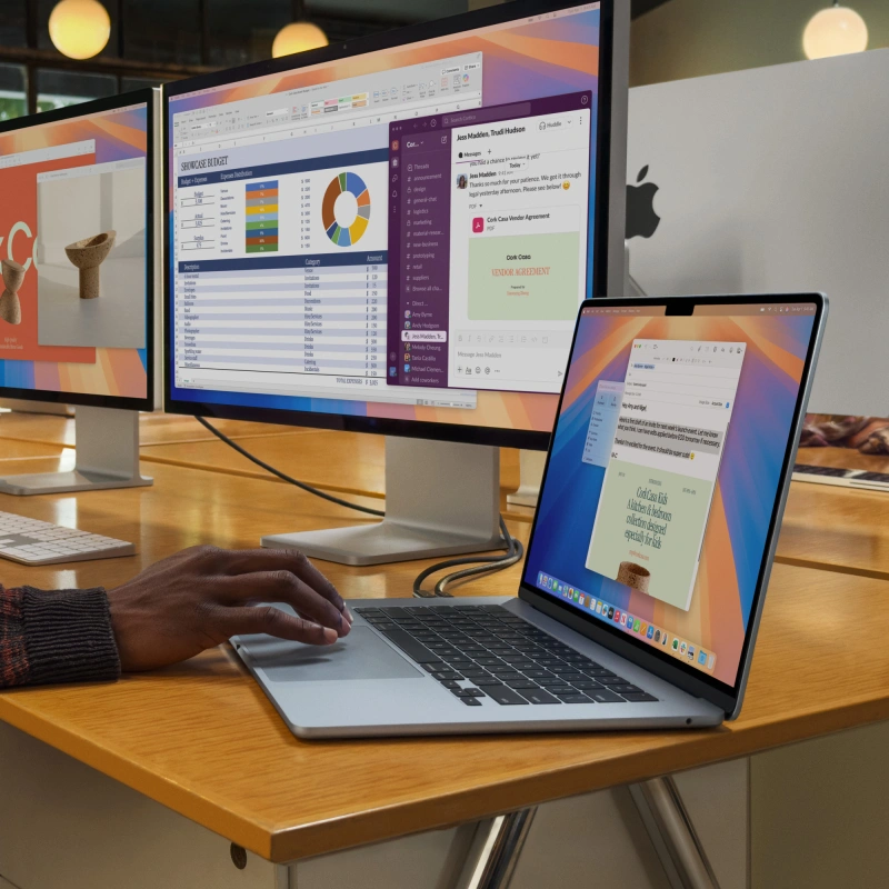 Apple MacBook Air 15" 2025 Сияющая звезда (MC6K4) (M4, 10-ядер CPU/10-ядер GPU, 24 ГБ, 512 ГБ SSD). Фото 7