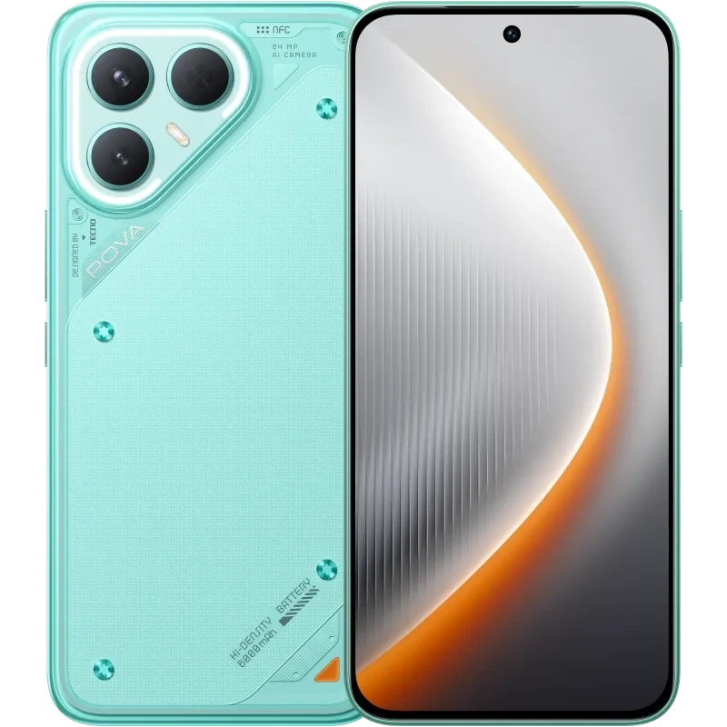 Смартфон Tecno Pova 7 Pro 12/256Гб Бирюзовый неон. Фото 1