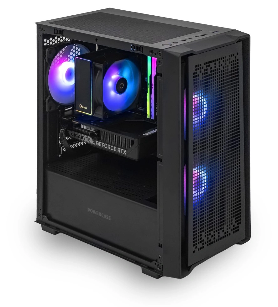 Системный блок CORE M (SM04 Intel Core i5-12400F, 32Гб DDR4, RTX5060, SSD 1Тб M.2, MSI B760M-E, 650Вт). Фото 1