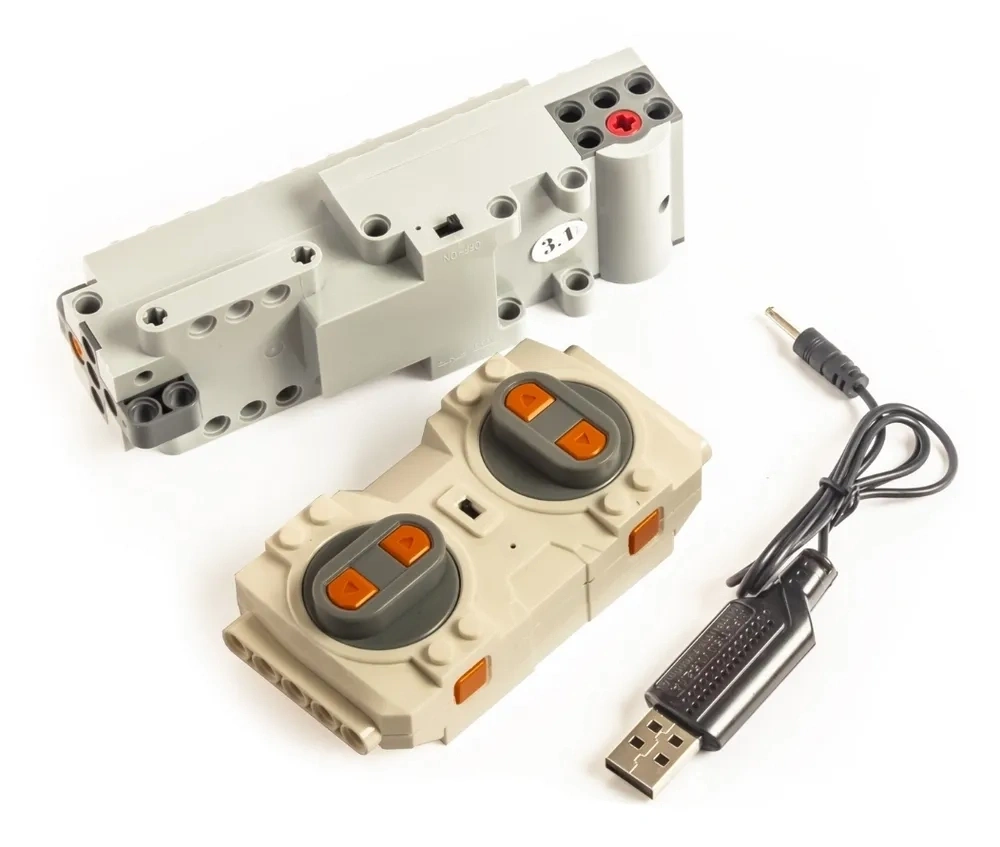 Конструктор Mould King Power Brick 15019. Контейнерный мусоровоз, 1689 деталей, пульт ДУ, двигатель. Фото 4