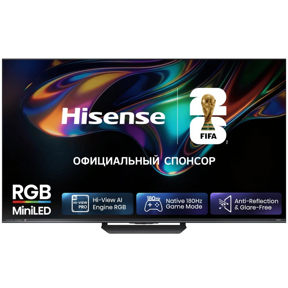 Телевизор Hisense 65UR8S (2026) 65" 4K UHD RGB-Mini LED Smart TV. Фото 1