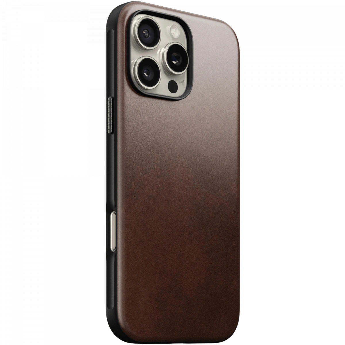 Накладка Nomad Modern Leather Case MagSafe для iPhone 16 Pro, Rustic Brown (NM01696285). Фото 1