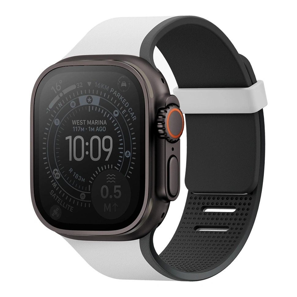 Ремешок Uniq для Apple Watch 44/45/49мм Revix IV reversible Magnetic, Mist Grey/Black (49MM-REV4MGRYBLK). Фото 1