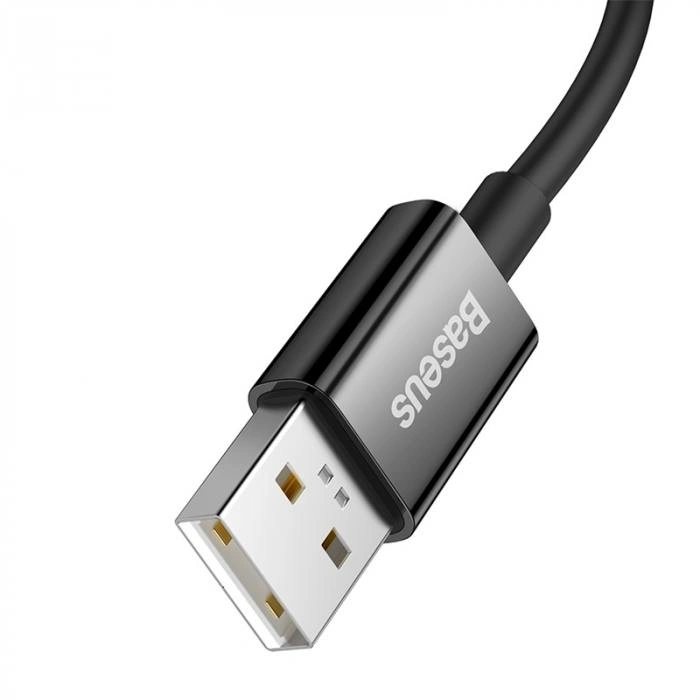 Кабель Baseus Superior Series (SUPERVOOC) Fast USB to Type-C 65W 1м, Чёрный (CAYS000901). Фото 3