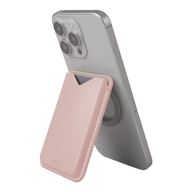 Магнитный бумажник Uniq для iPhone Lyden Evo Magnetic Card Holder, Розовый (LYDENEVO-BLUSHPK). Фото 2