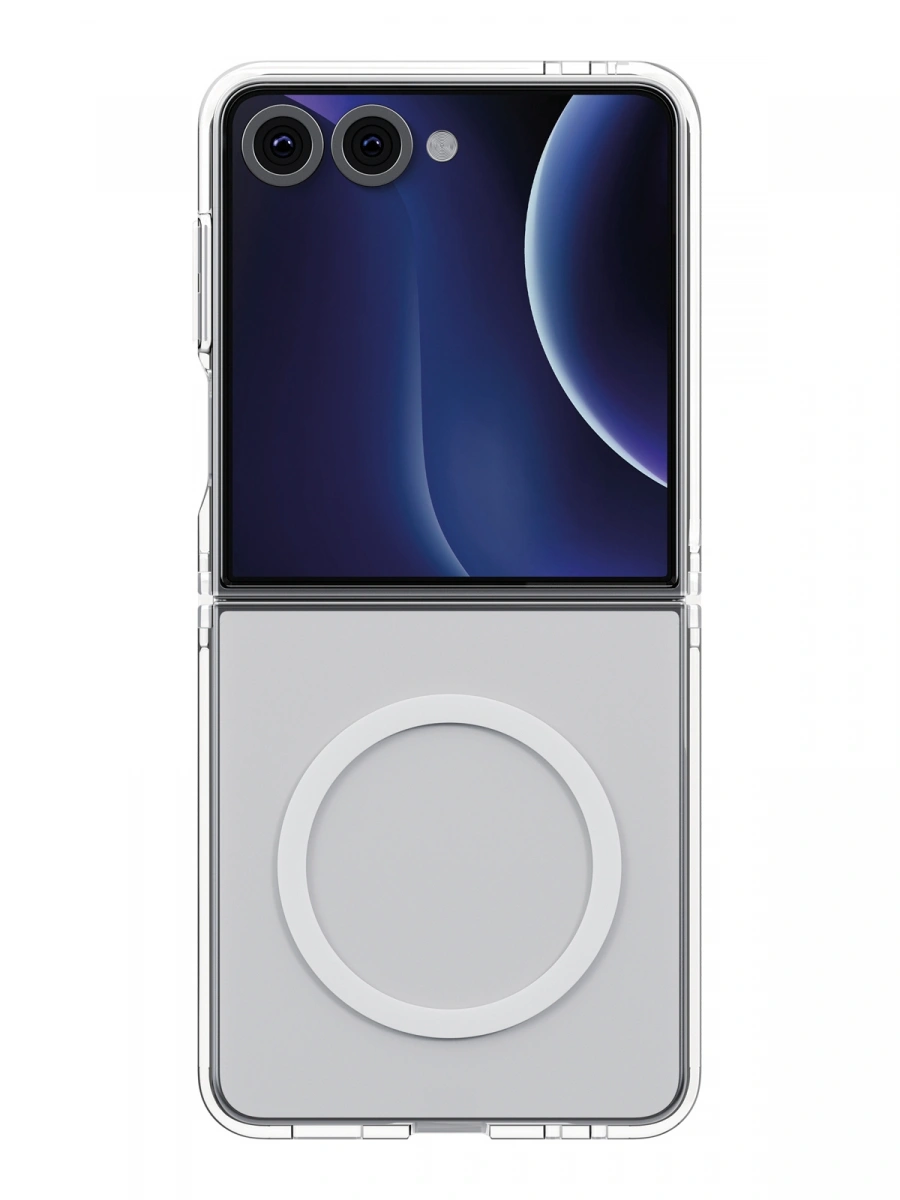 Чехол Uniq Hybrid для Samsung Galaxy Z Flip7 LifePro Xtreme (MagSafe), Clear (GZFLIP7HYB-LPRXMCLR). Фото 1