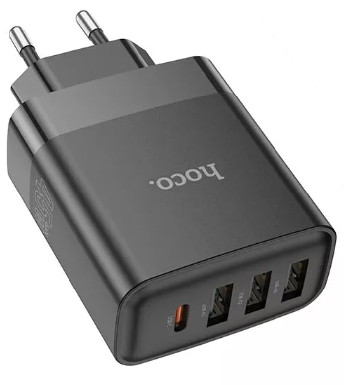 Сетевое зарядное устройство Hoco C127A PD45W, Чёрное. Фото 2
