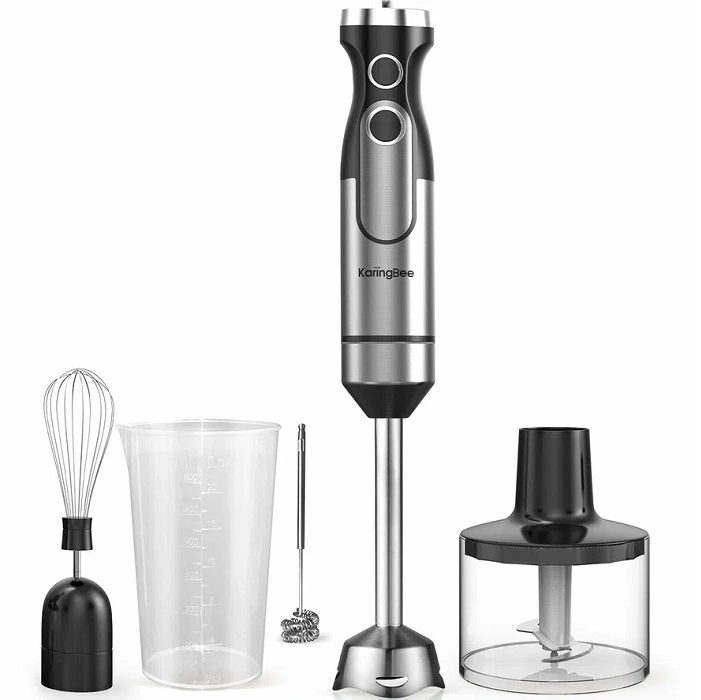 Блендер погружной KaringBee FY-8052 5 в 1, Чёрный. Фото 1