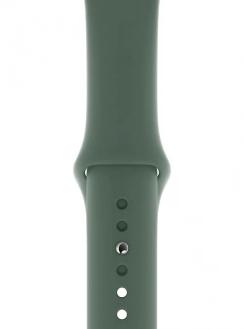 Ремешок для Apple Watch 42/44/45 мм силикон, Тёмно-зелёный