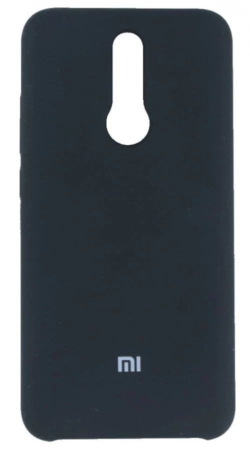 Накладка Silicone Case для Redmi 8, Чёрная