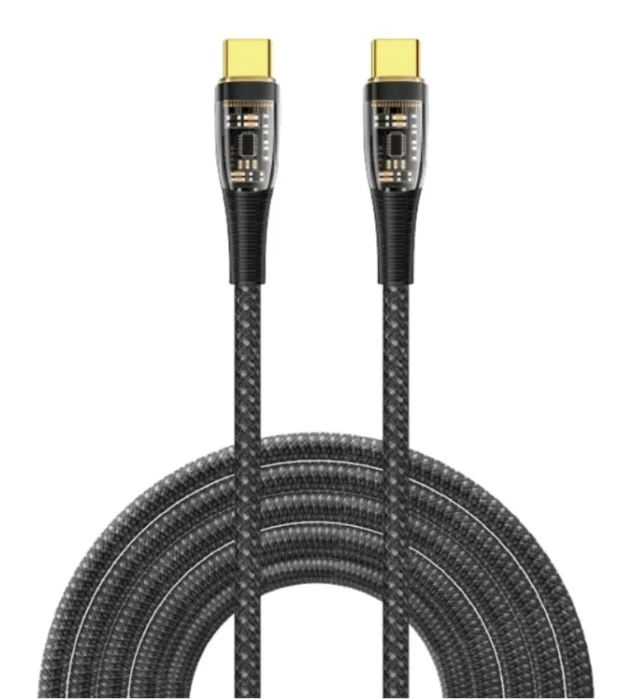 Кабель Wiwu Type-C to Type-C Cable 2м TM02, Чёрный