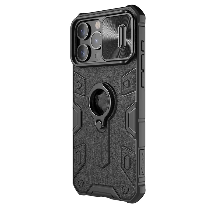 Накладка Nillkin CamShield Armor для iPhone 15 Pro, Чёрная