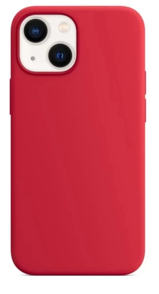 Накладка Silicone Case With MagSafe для iPhone 13 Mini, Red
