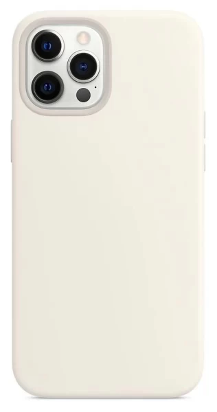 Накладка Silicone Case для iPhone 12 Pro / iPhone 12, White (без MagSafe)