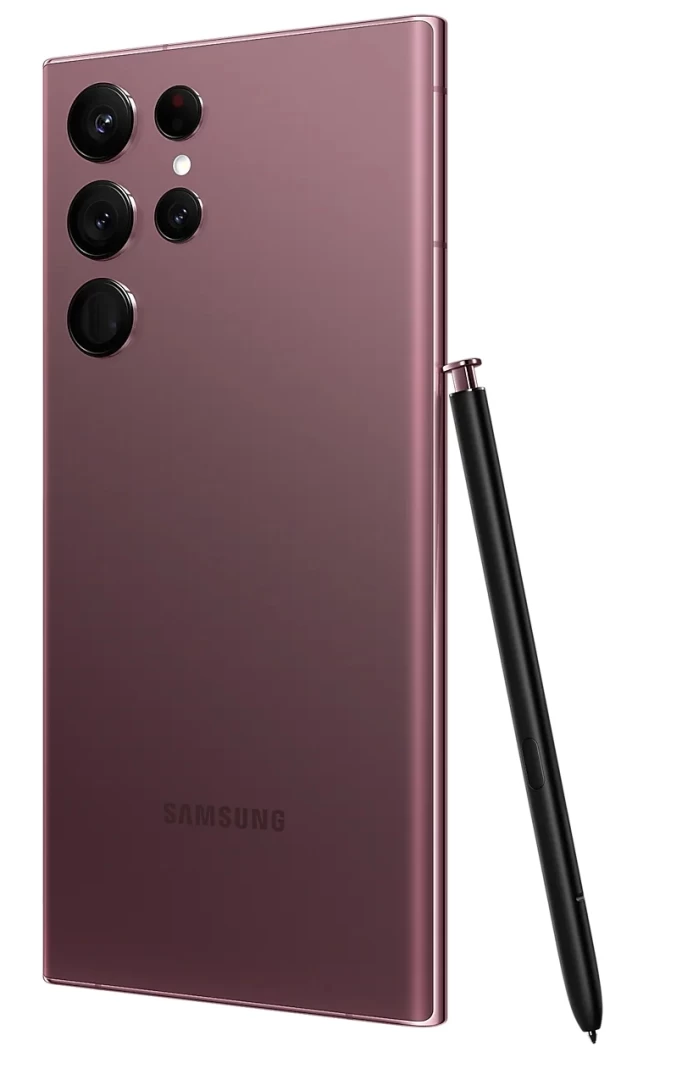 Смартфон Samsung Galaxy S22 Ultra 8/128Gb, Burgundy (SM-S908E)