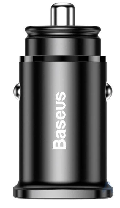 Автомобильное зарядное устройство Baseus Square metal A+C 30W PPS, чёрное (CCALL-AS01)