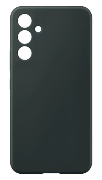 Накладка Silicone Case Logo для Samsung Galaxy A35 5G, Тёмно-зелёная
