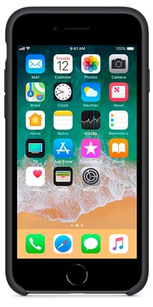 Накладка Silicone Case для iPhone SE 2020 / iPhone 8/ iPhone 7, Black