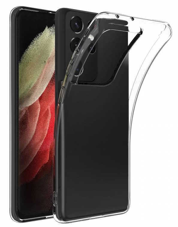 Накладка для Samsung Galaxy S21+ силикон, Прозрачная