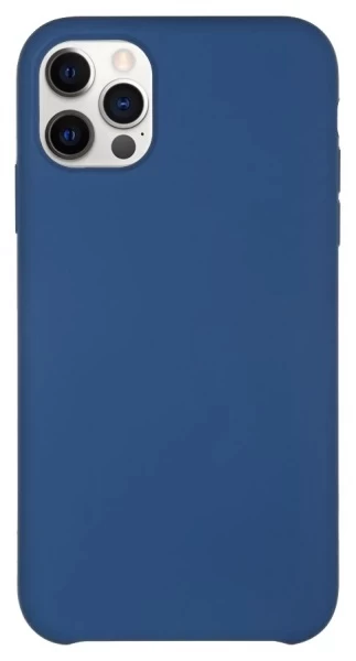 Накладка Silicone Cover для iPhone 12 Pro / iPhone 12, Голубая