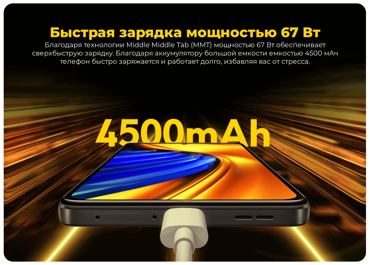 Смартфон XiaoMi Poco F4 5G 8/256Gb Moonlight Silver Global